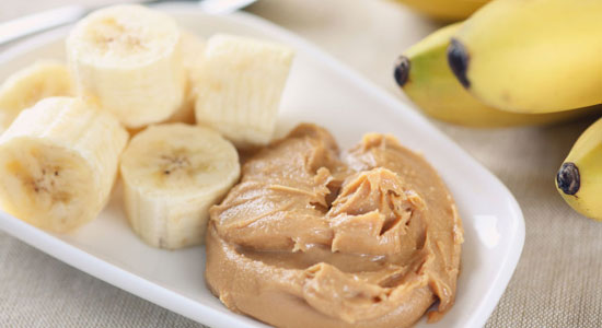Banana and peanut butter