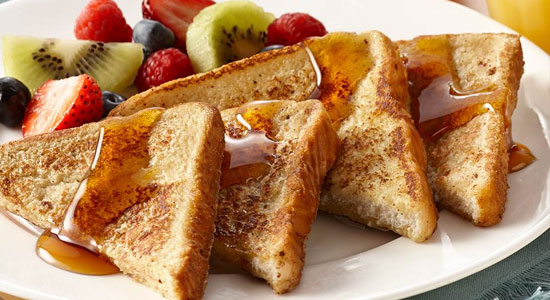 French toast and strawberries