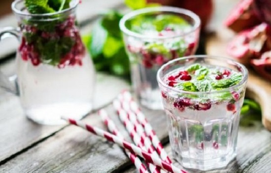 Pomegranate Mint Flavored Water